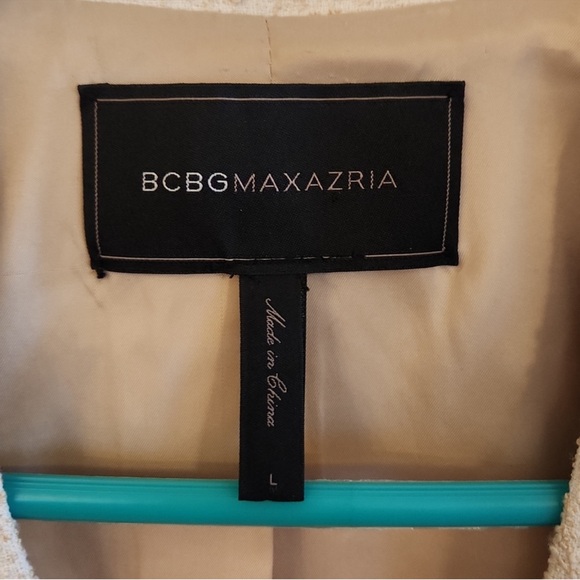 BCBGMaxAzria CANDICE
BLAZER IN POWDER SIZE L           Cream jacket - Picture 5 of 5